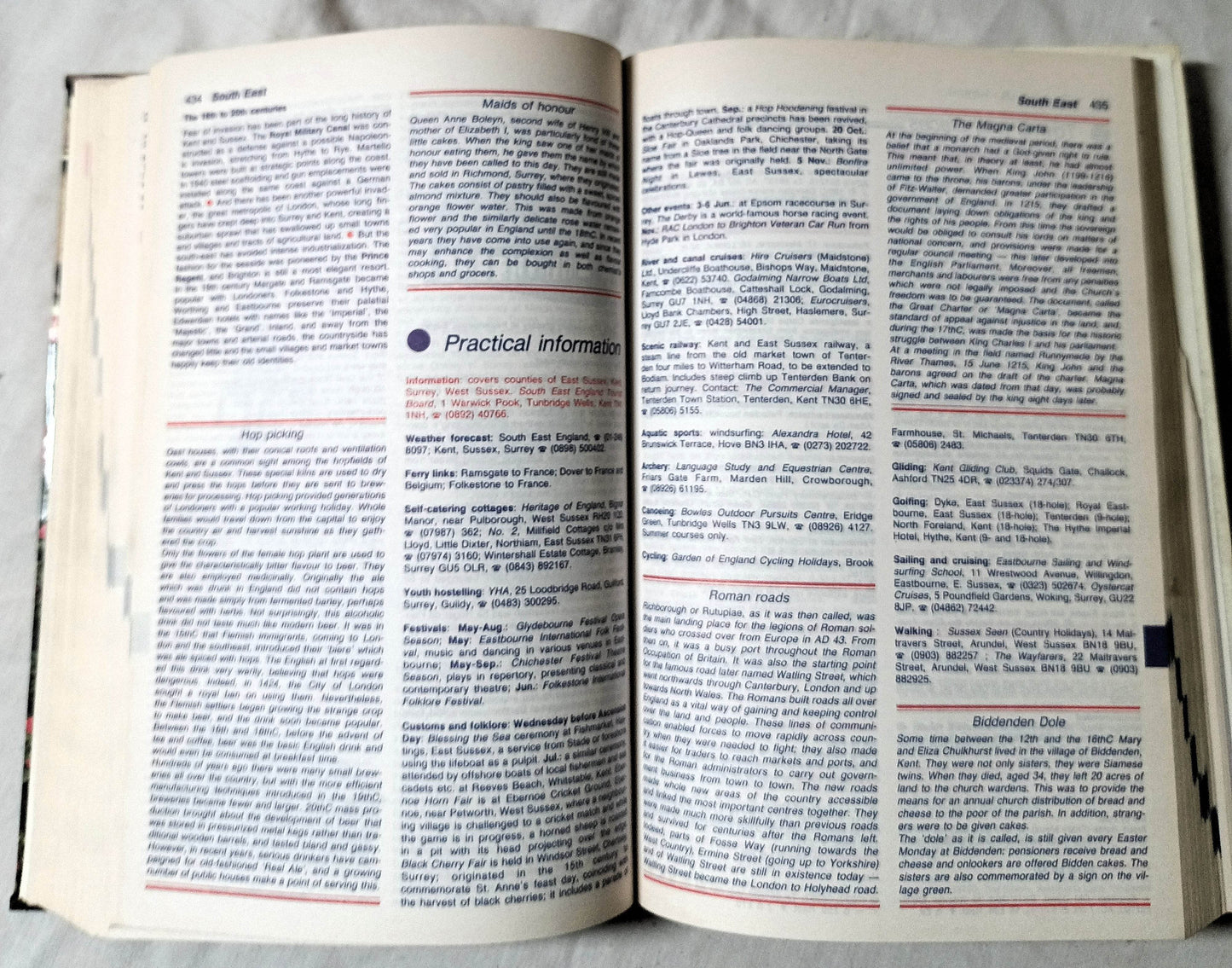 The Hachette Guide To Great Britain Pantheon Books 1988 - TulipStuff