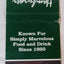 Hamburger Hamlet Bar-Grille California Matchbook Cover 1980's - TulipStuff
