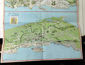 Handy Reference Pocket Map of Bermuda Hamilton St George 1977 - TulipStuff