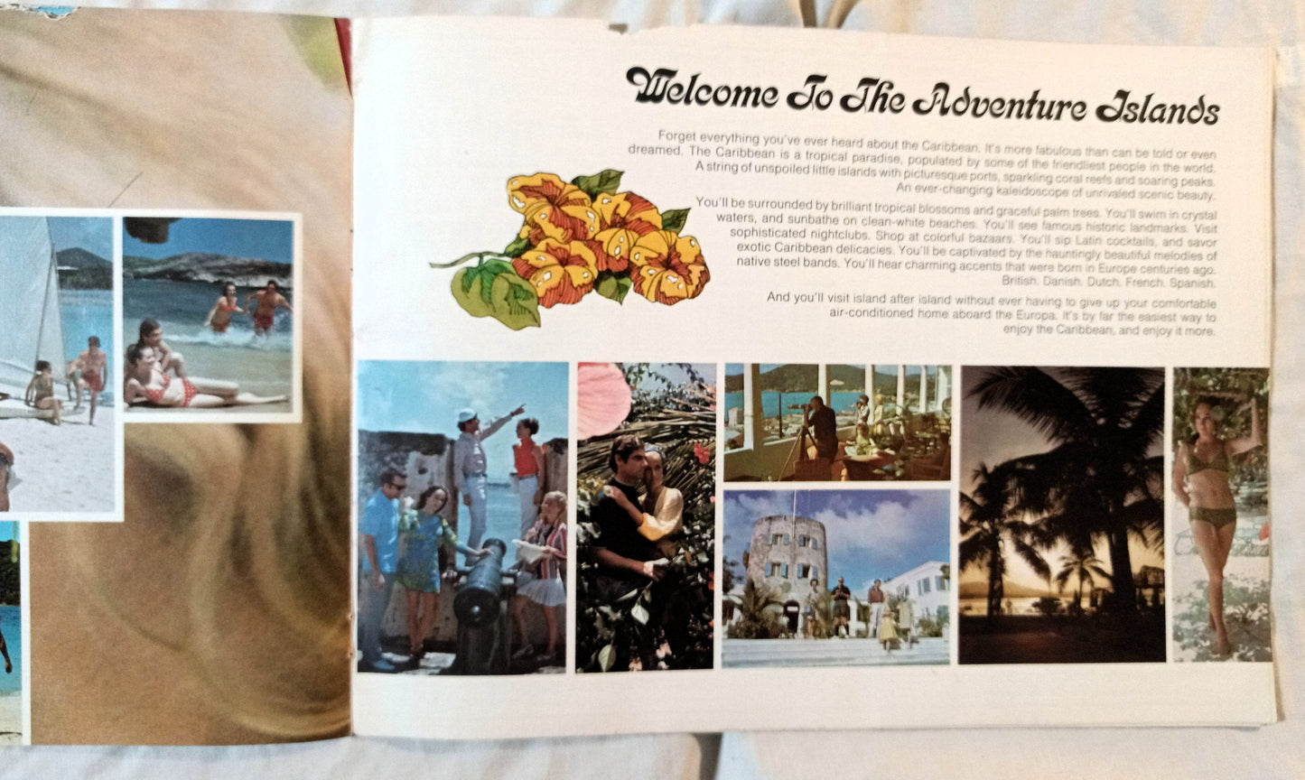 Hapag-Lloyd MS Europa Caribbean Cruises Brochure 1973 - TulipStuff