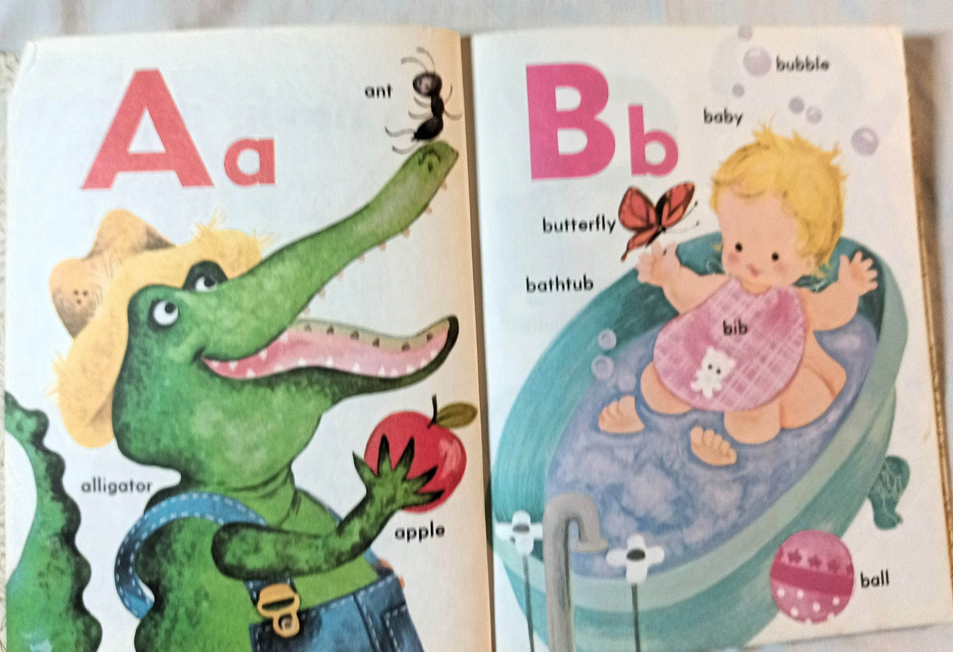 The Happy Golden ABC A Little Golden Book #344 1973 Printing - TulipStuff