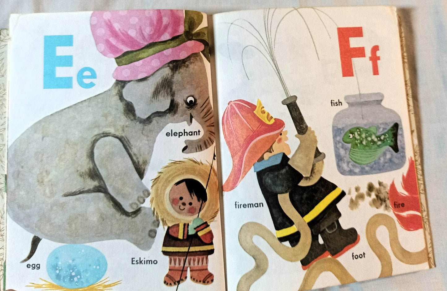 The Happy Golden ABC A Little Golden Book #344 1973 Printing - TulipStuff