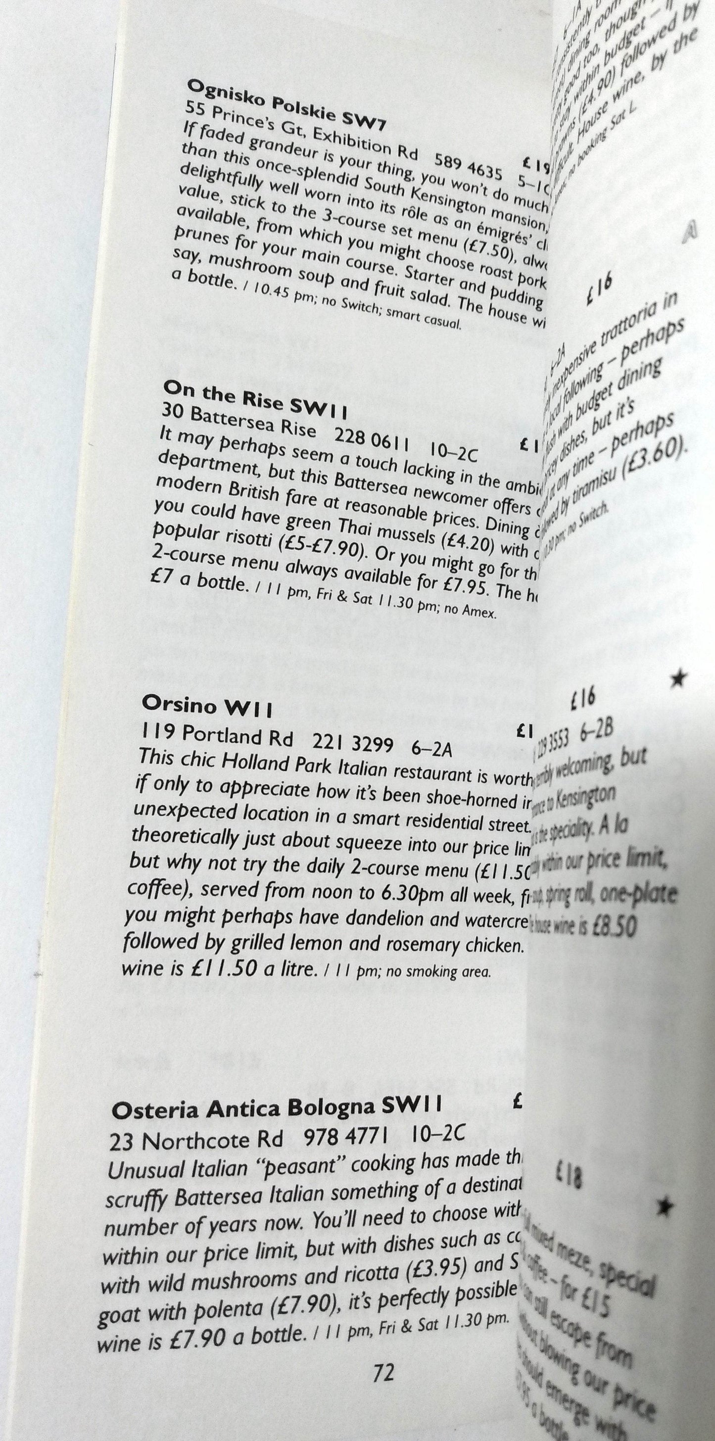 Harden's Good Cheap Eats In London 1998 Restaurant Guide - TulipStuff