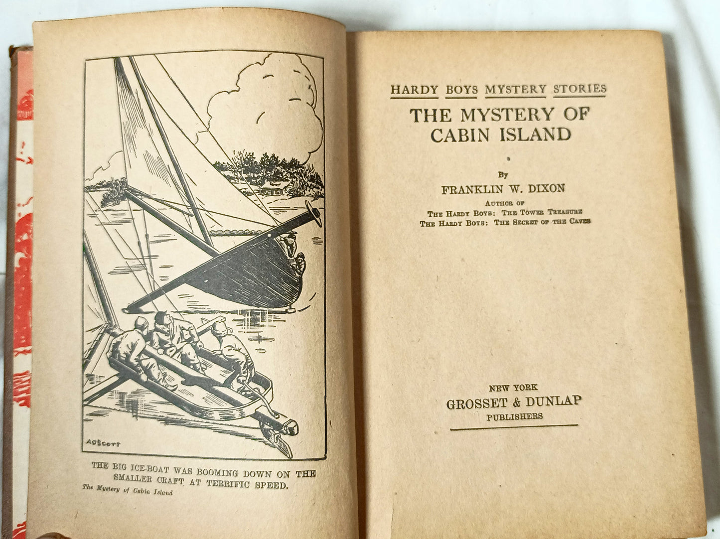 The Hardy Boys The Mystery Of Cabin Island Franklin W Dixon 1945 - TulipStuff