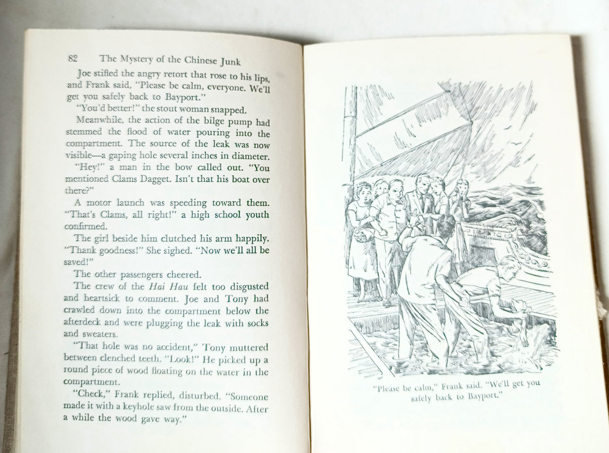 The Hardy Boys The Mystery Of The Chinese Junk Franklin W Dixon 1960 - TulipStuff
