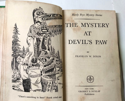 The Hardy Boys The Mystery at Devil's Paw Franklin W Dixon 1959 Ex-Library - TulipStuff