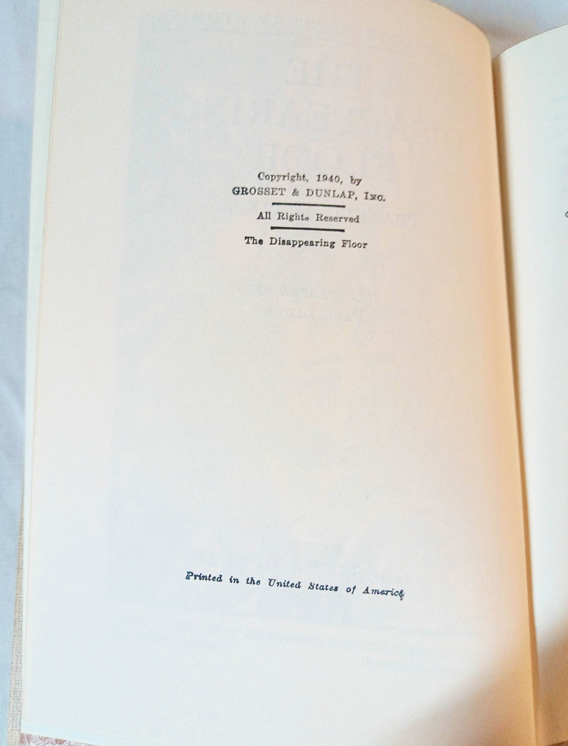 The Hardy Boys The Disappearing Floor Franklin W Dixon 1957 - TulipStuff