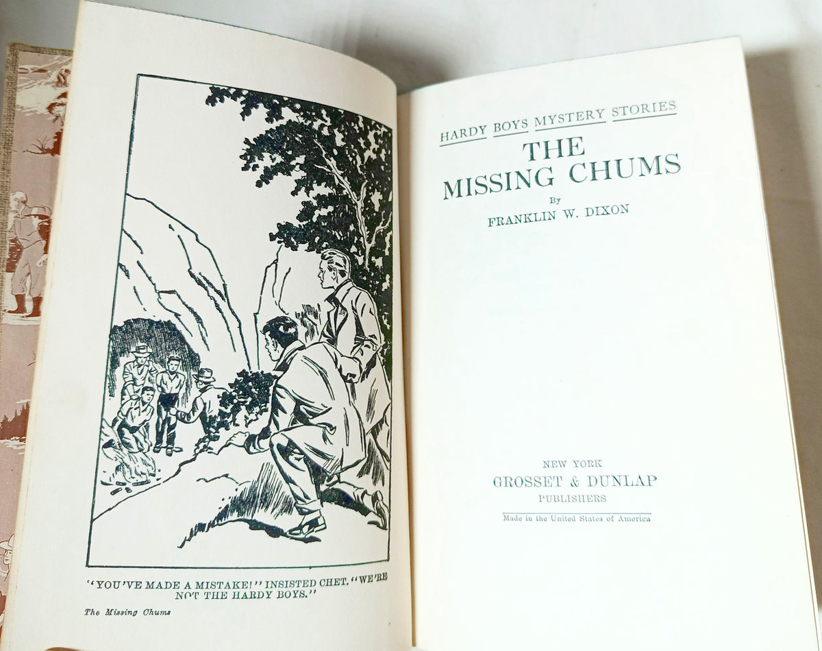 The Hardy Boys #4 The Missing Chums Franklin W Dixon 1959 - TulipStuff