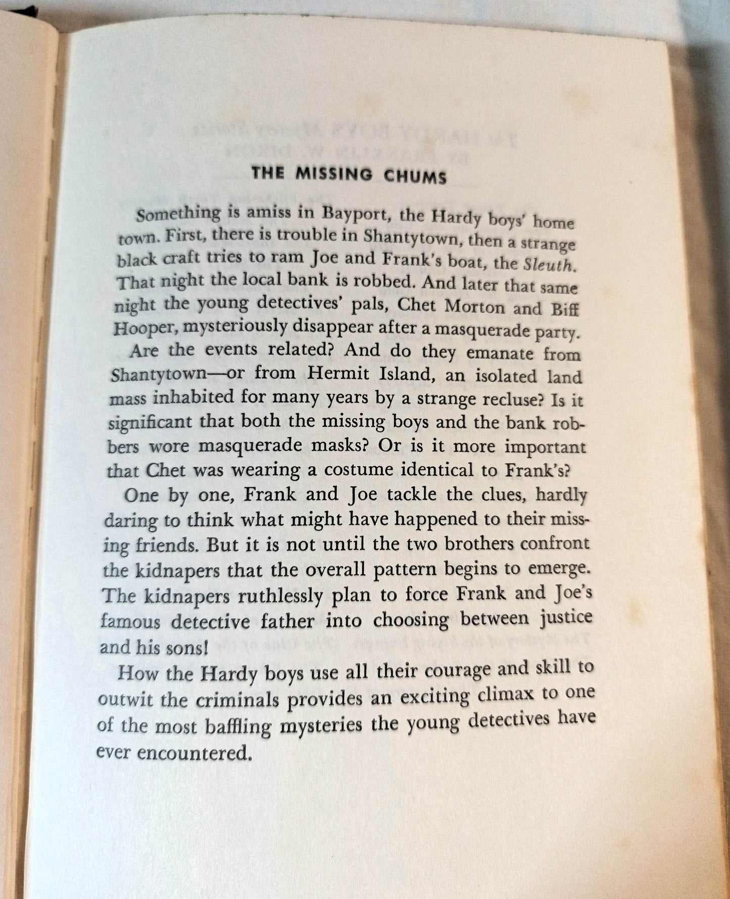 The Hardy Boys #4 The Missing Chums Franklin W Dixon 1972 - TulipStuff