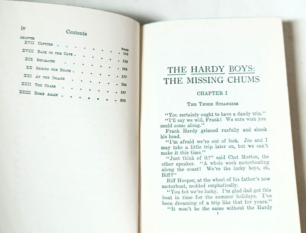 The Hardy Boys #4 The Missing Chums Franklin W Dixon 1959 - TulipStuff