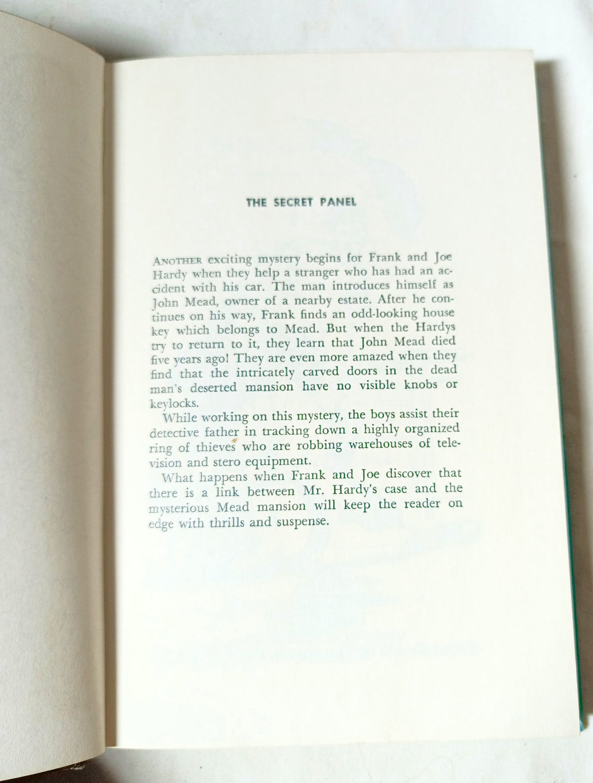 The Hardy Boys #25 The Secret Panel Franklin W Dixon 1974 - TulipStuff