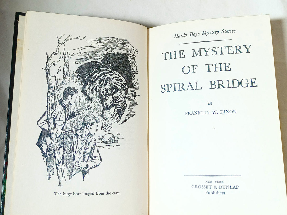 The Hardy Boys #45 The Mystery Of The Spiral Bridge Franklin W Dixon 1973 - TulipStuff