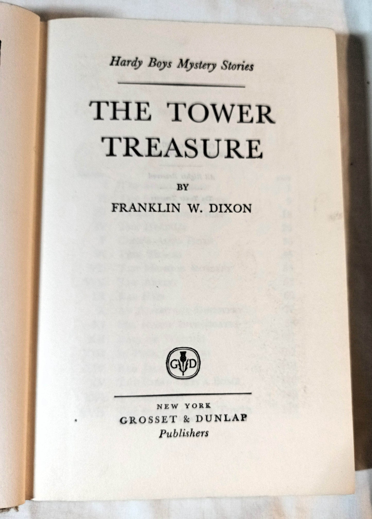 The Hardy Boys The Tower Treasure Franklin W Dixon 1952 - TulipStuff