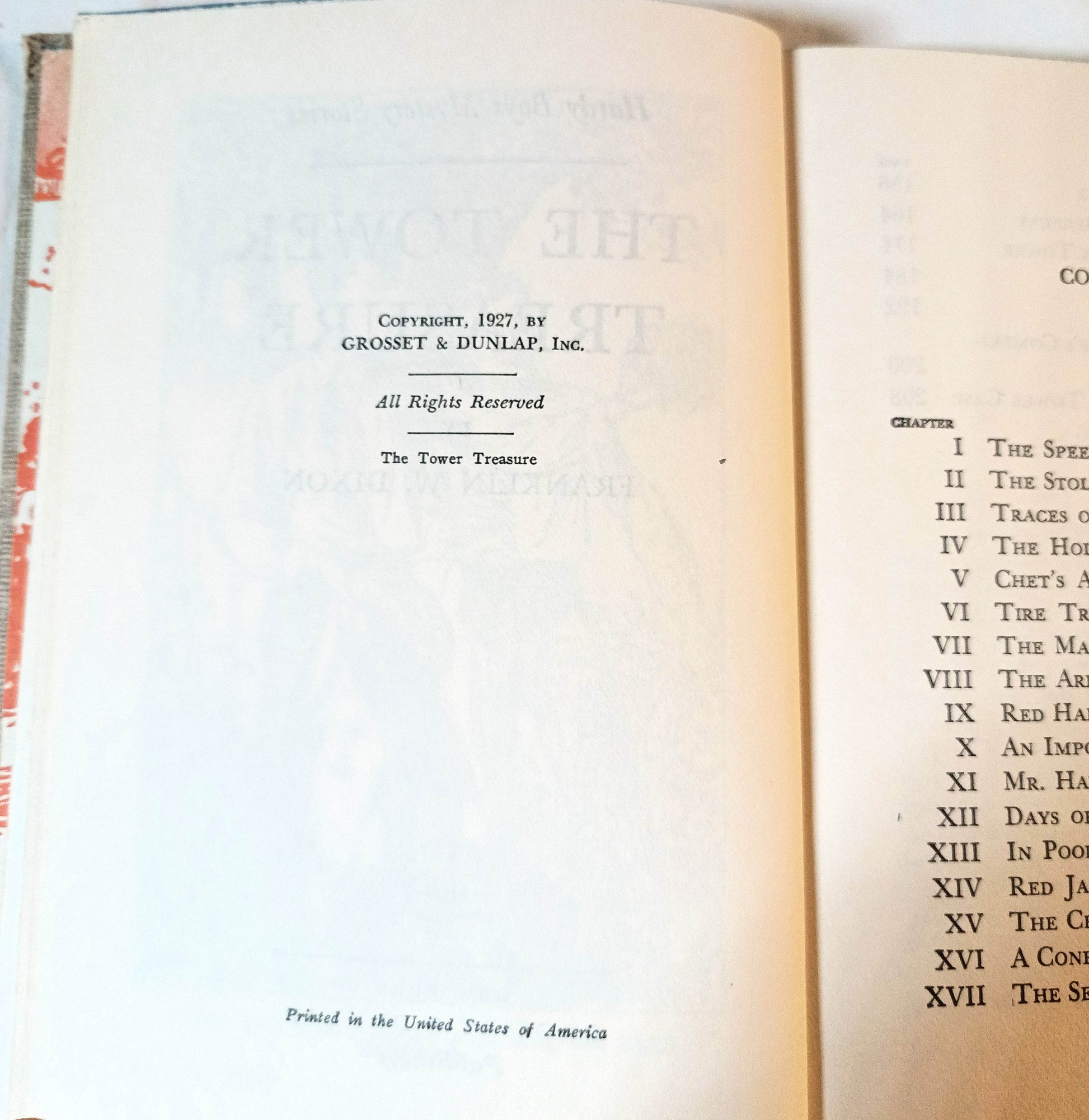 The Hardy Boys The Tower Treasure Franklin W Dixon 1952 - TulipStuff