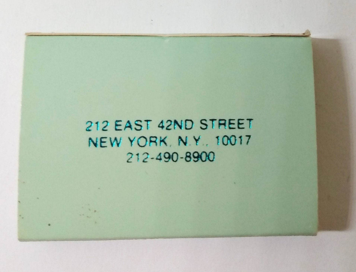 Harley Of New York A Helmsley Hotel E 42nd St Manhattan Matchbook 1980's - TulipStuff