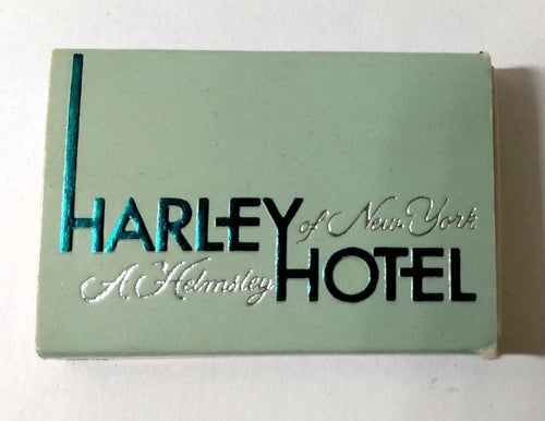 Harley Of New York A Helmsley Hotel E 42nd St Manhattan Matchbook 1980's - TulipStuff