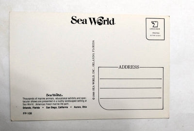 Hello From Sea World And Orlando Florida Multiview Postcard 1986 - TulipStuff