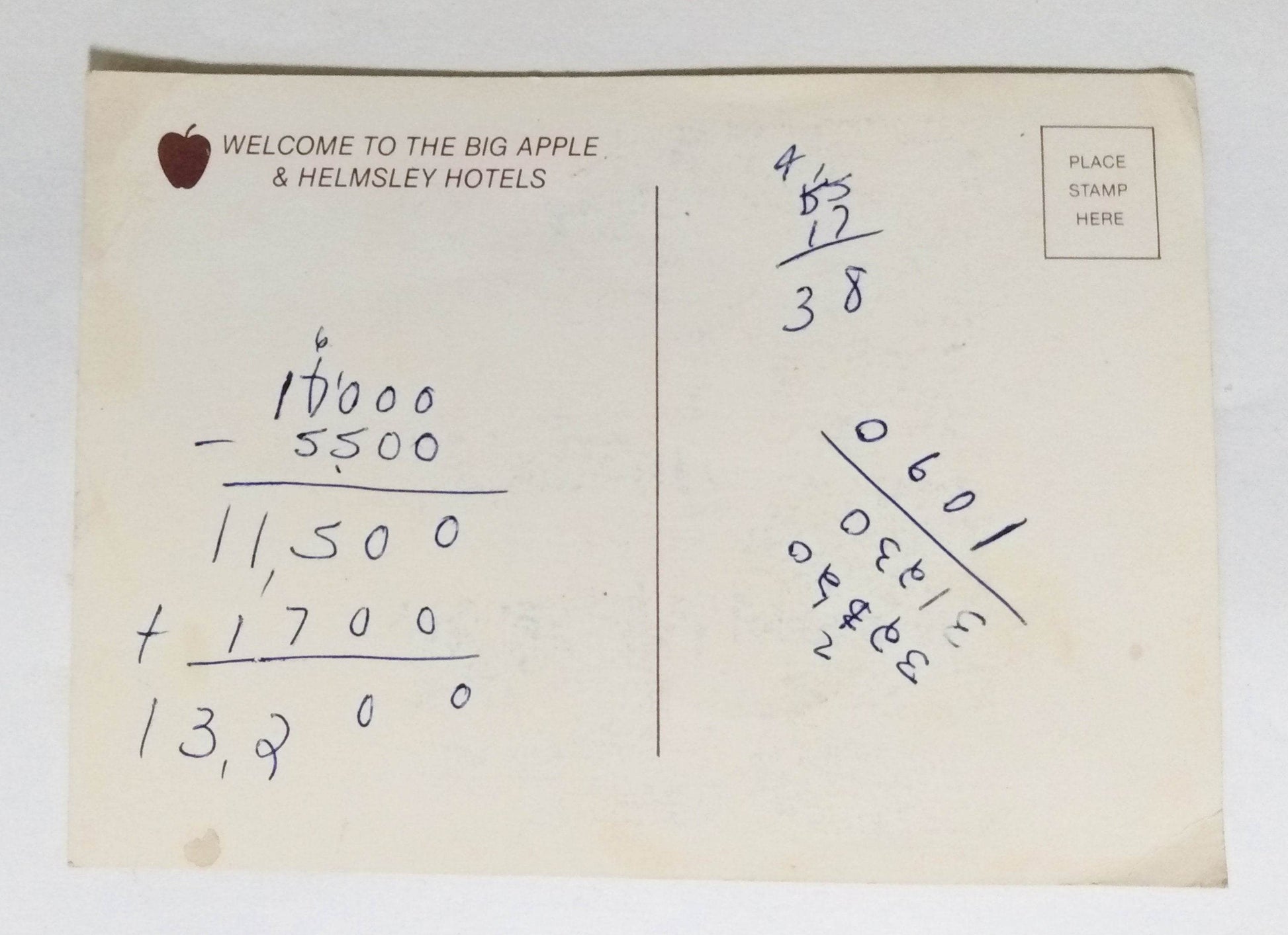 Helmsley Hotels New York City 1980's Postcard - TulipStuff