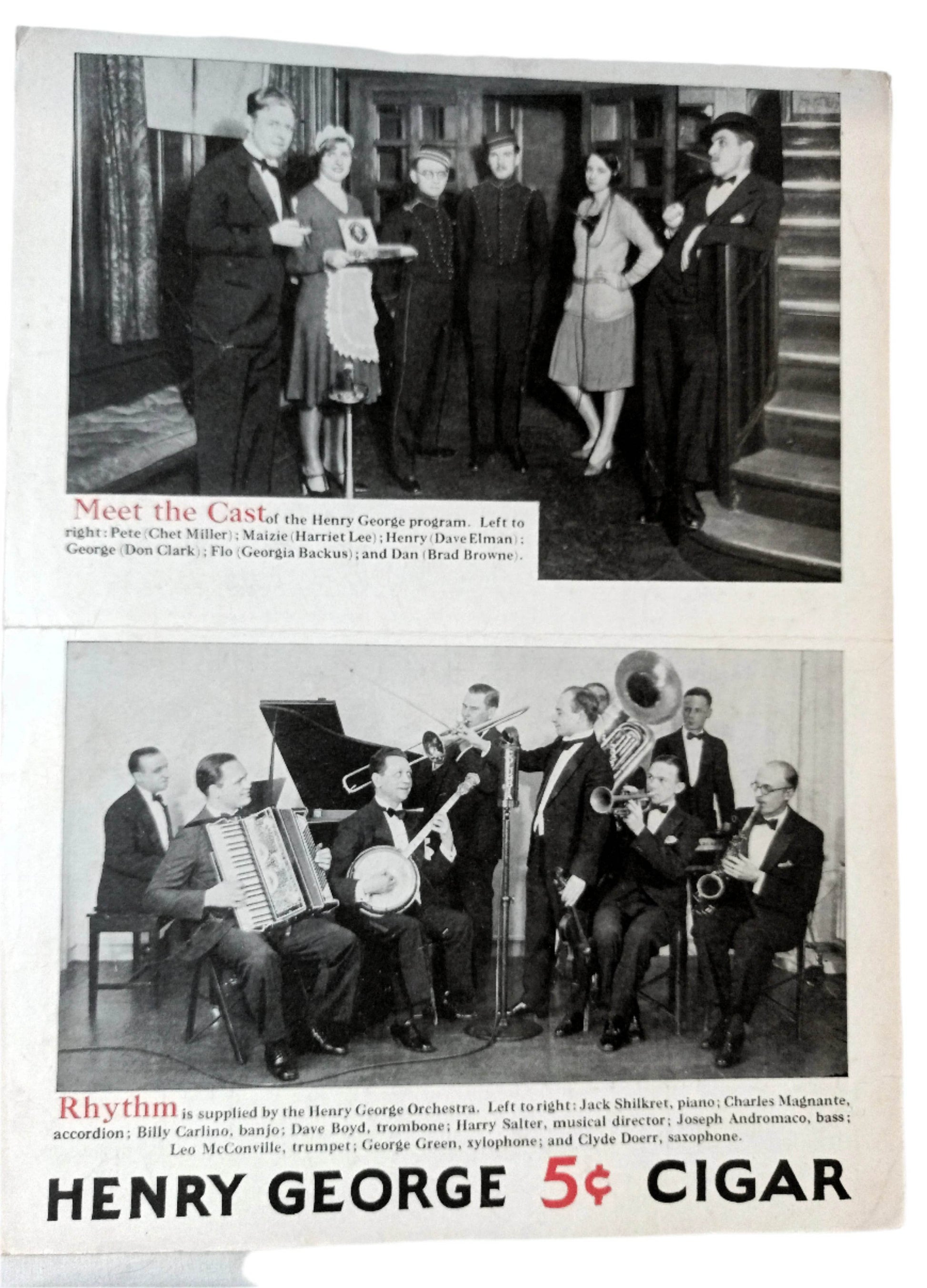 Smoke Your Troubles Away Henry George Cigar Theme Song Sheet Music 1930 - TulipStuff