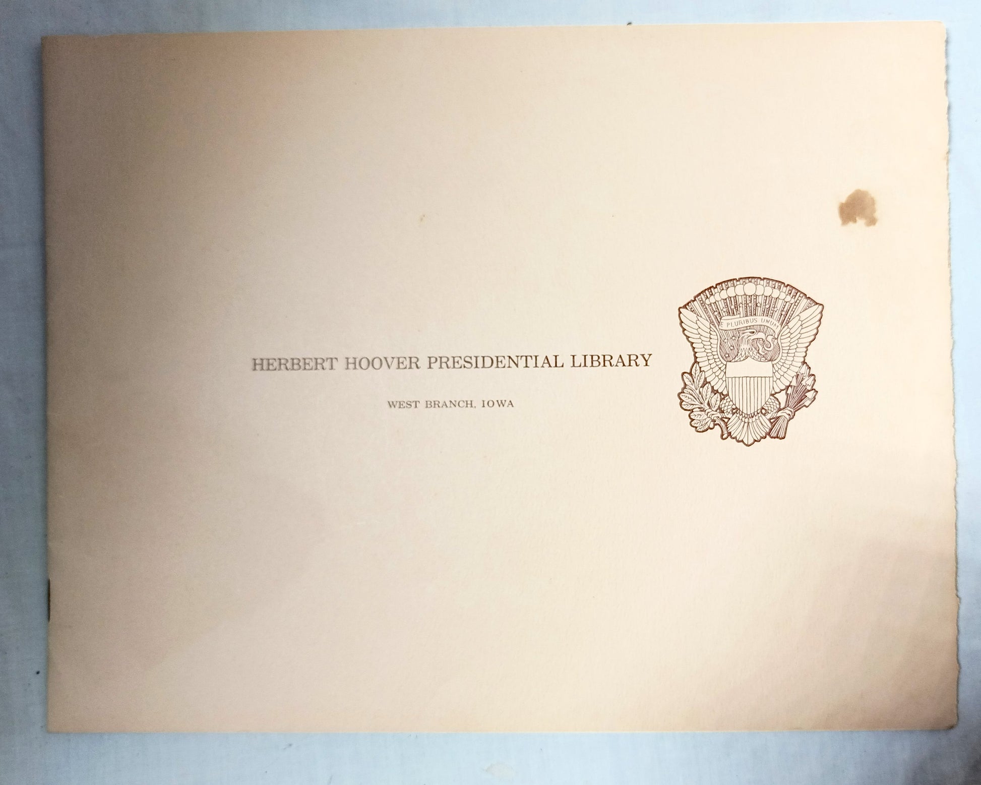 Herbert Hoover Presidential Library Dedication Ceremony Program 1962 - TulipStuff