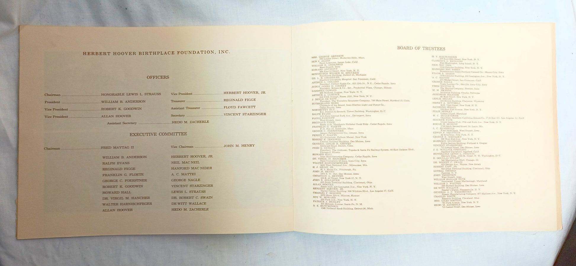 Herbert Hoover Presidential Library Dedication Ceremony Program 1962 - TulipStuff