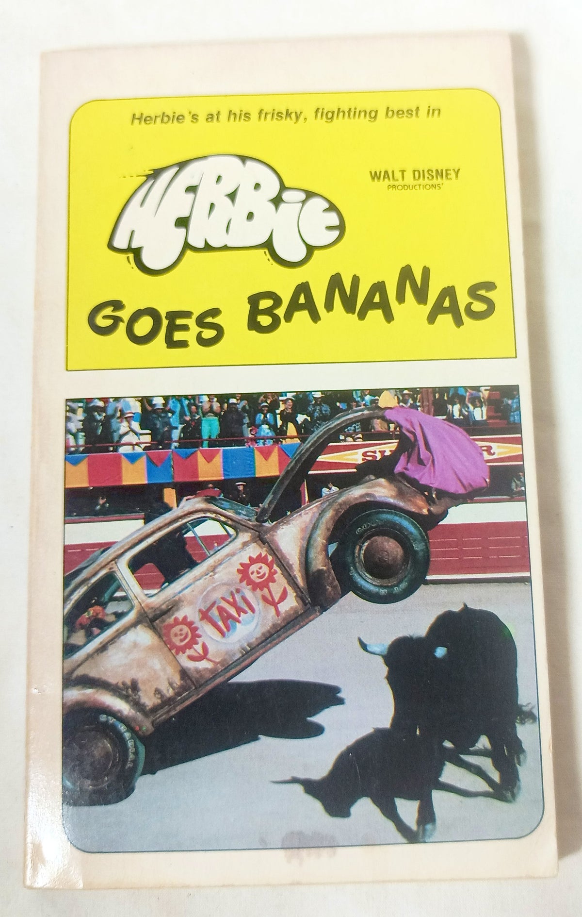 Herbie Goes Bananas Walt Disney Productions Paperback Joe Claro 1980 - TulipStuff