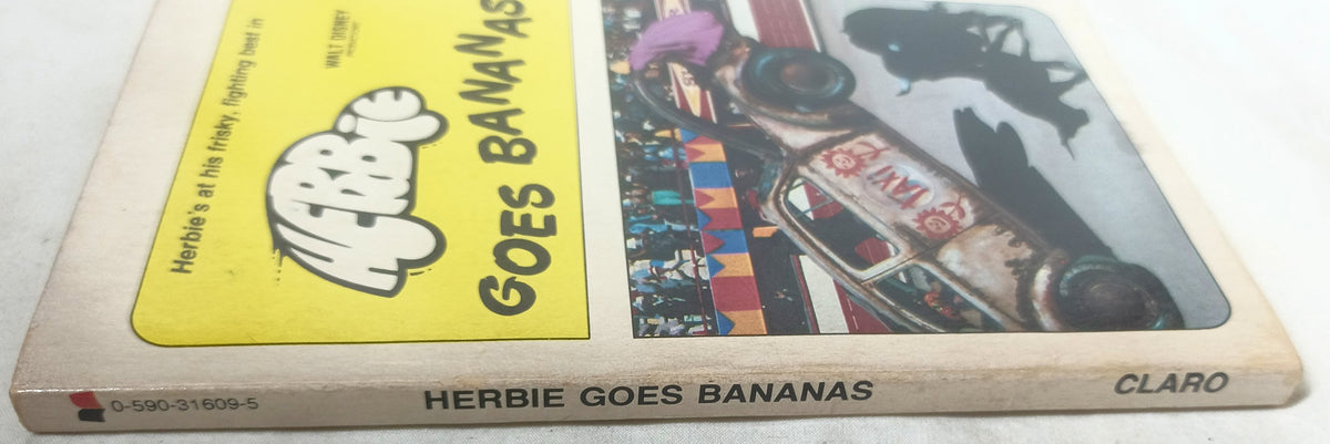 Herbie Goes Bananas Walt Disney Productions Paperback Joe Claro 1980 - TulipStuff