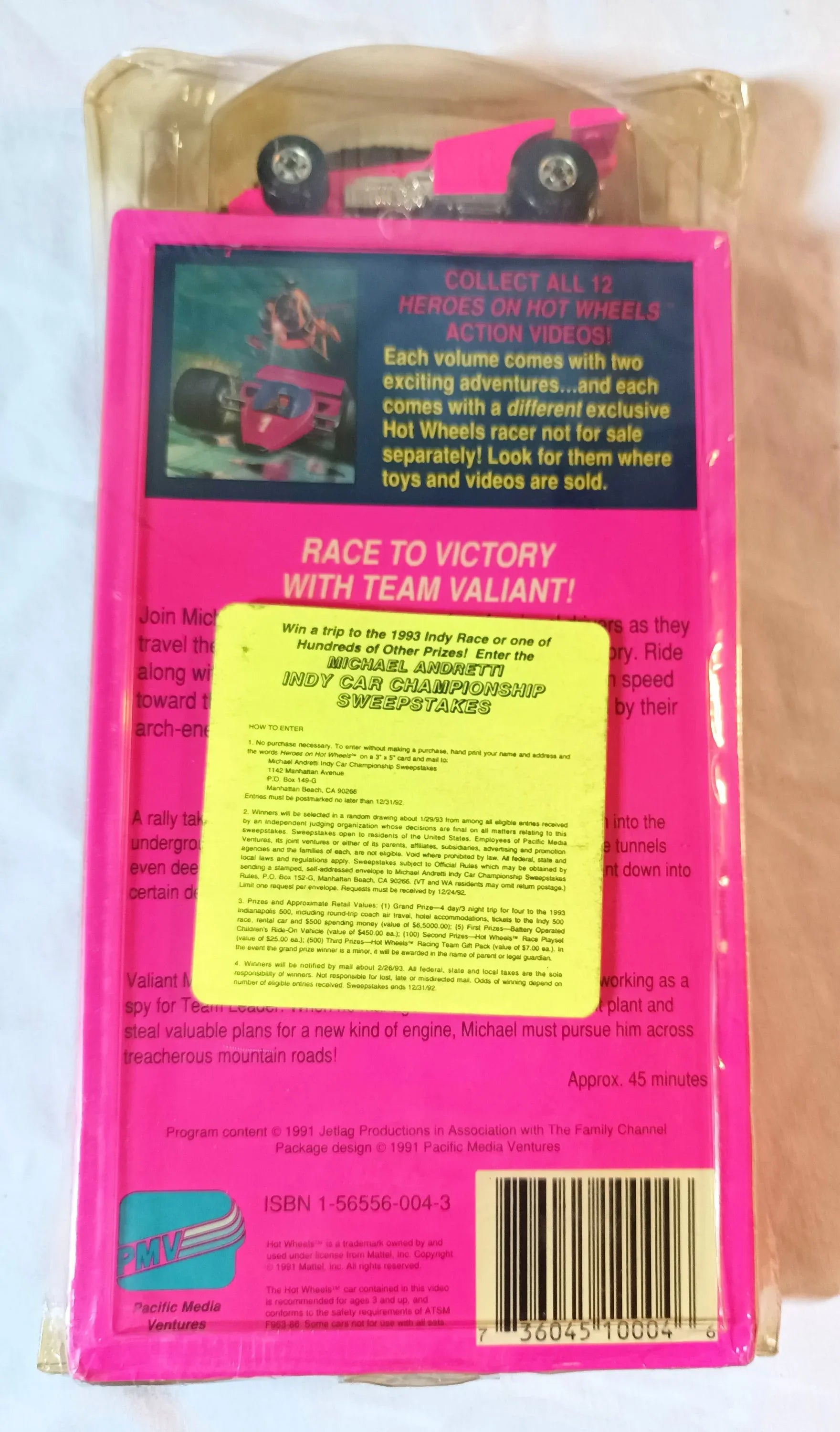 Heroes On Hot Wheels 2-Episode VHS Shadow Jet 1991 Michael Andretti - TulipStuff