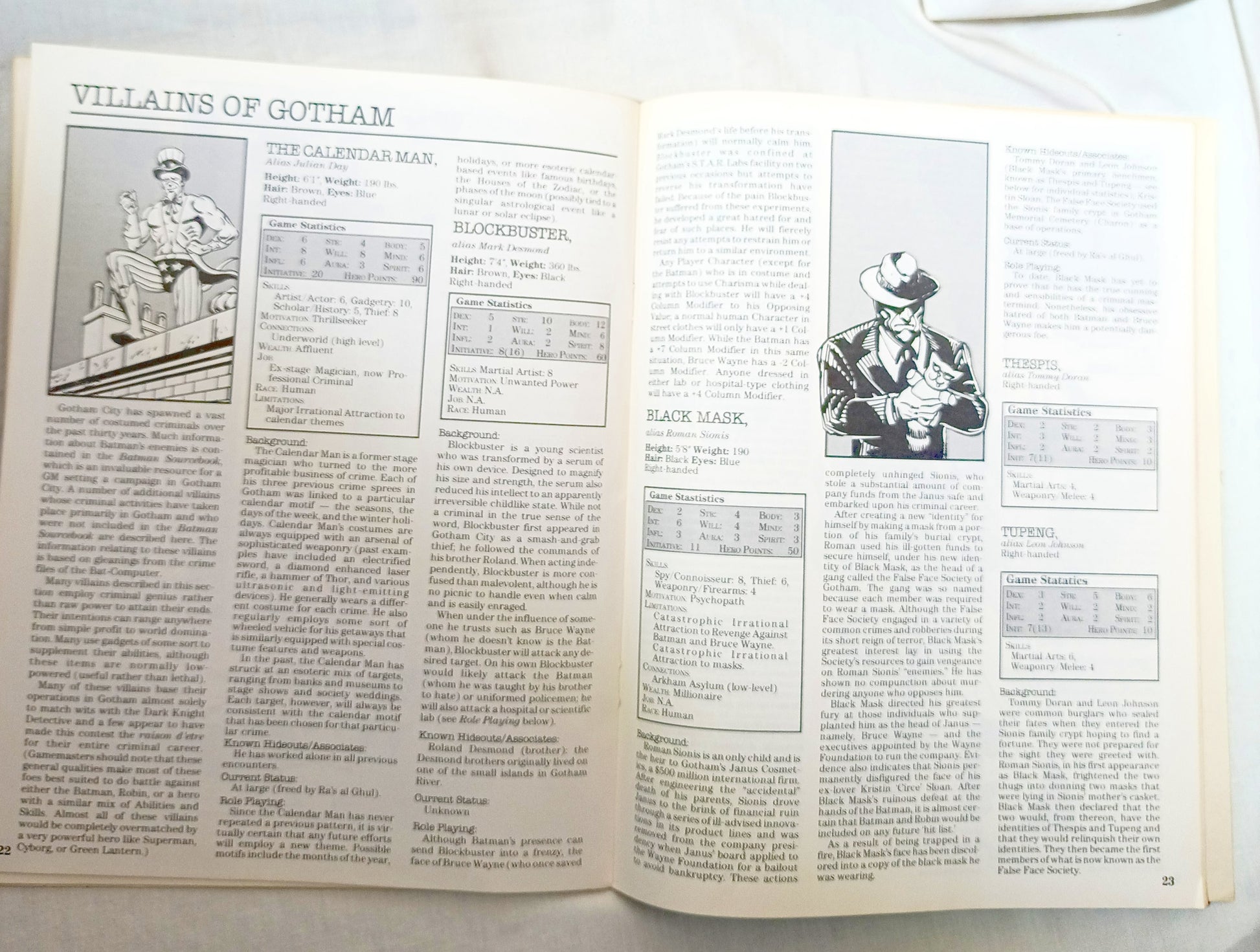 Heroes Role Playing Module – Night In Gotham RPG 1986 DC Comics - TulipStuff