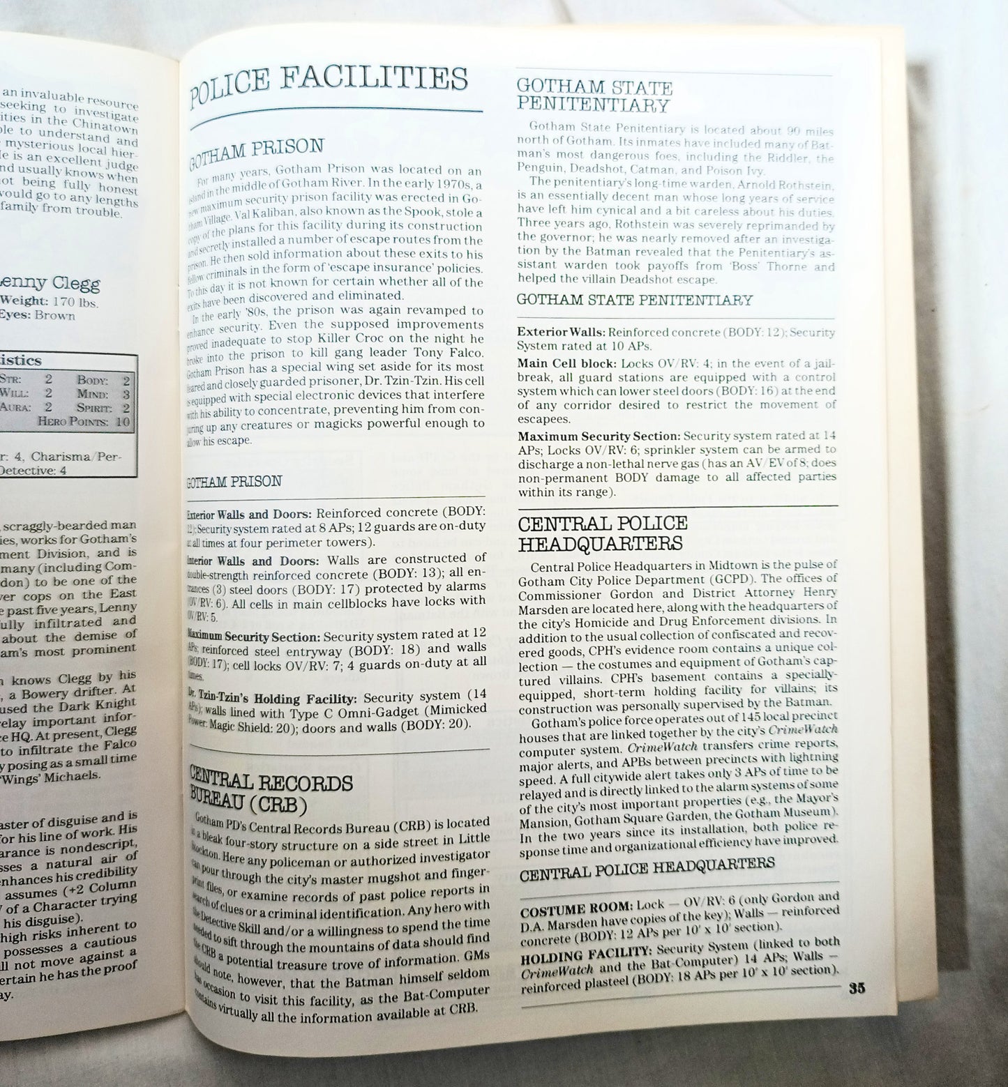 Heroes Role Playing Module – Night In Gotham RPG 1986 DC Comics - TulipStuff