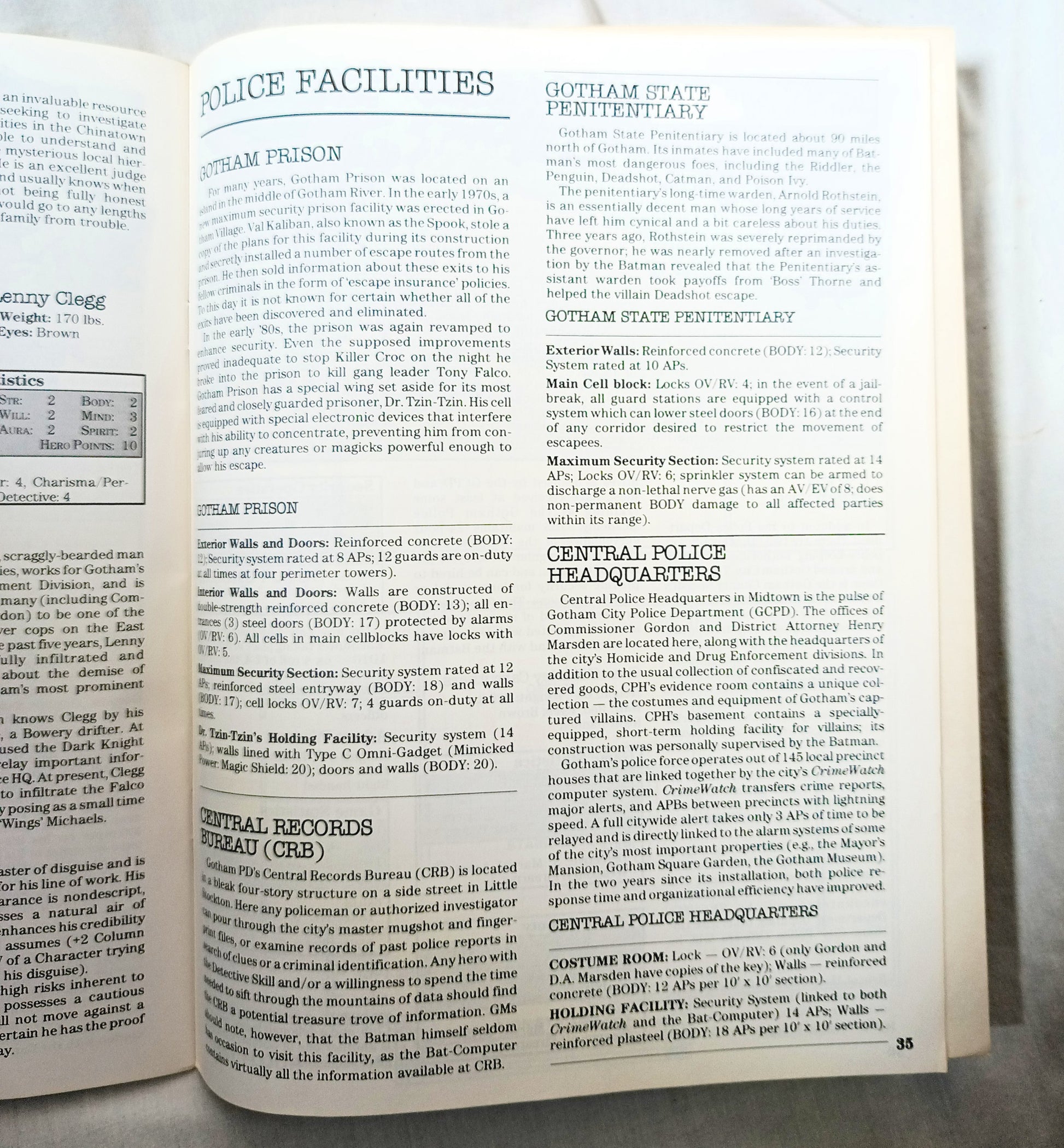 Heroes Role Playing Module – Night In Gotham RPG 1986 DC Comics - TulipStuff