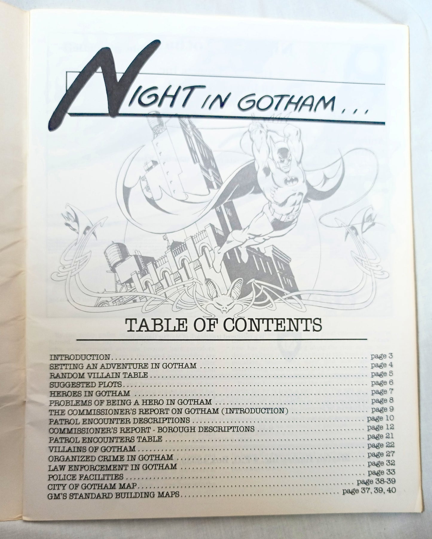 Heroes Role Playing Module – Night In Gotham RPG 1986 DC Comics - TulipStuff