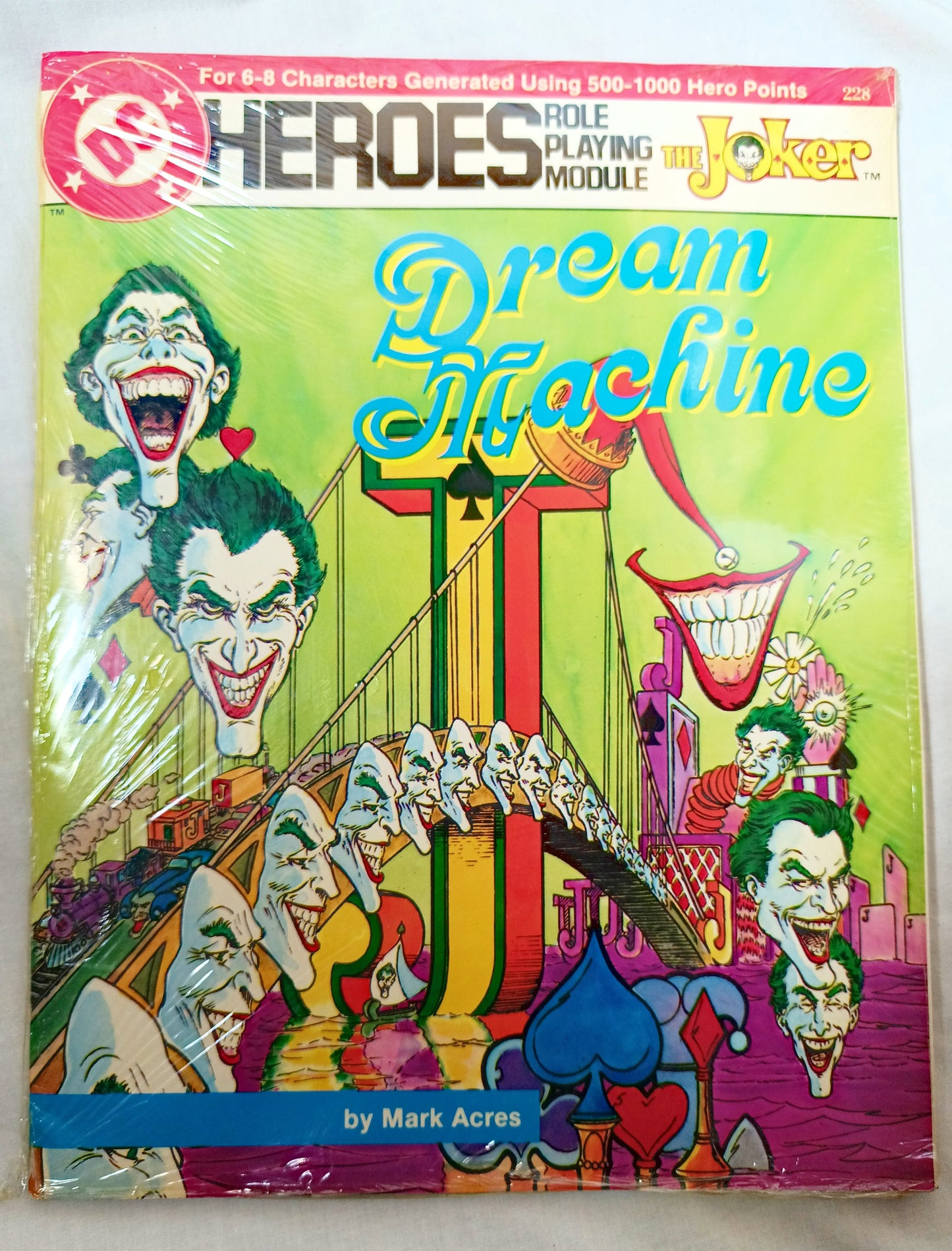 Heroes Role Playing Module – The Joker: Dream Machine RPG 1986 Sealed - TulipStuff