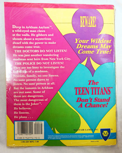 Heroes Role Playing Module – The Joker: Dream Machine RPG 1986 Sealed - TulipStuff
