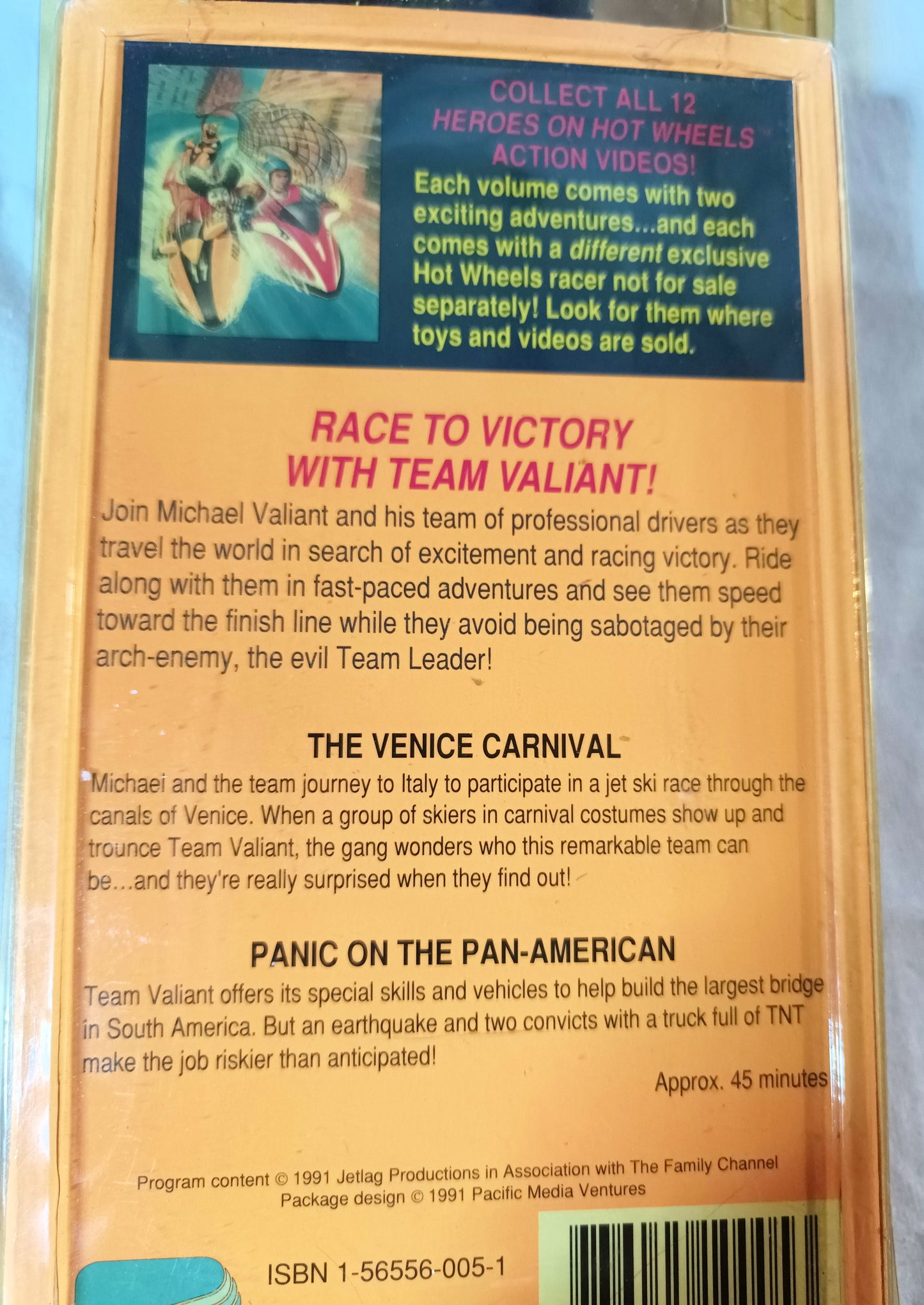 Heroes On Hot Wheels 2-Episode VHS w/ Purple VW Baja Bug Car 1991 - TulipStuff