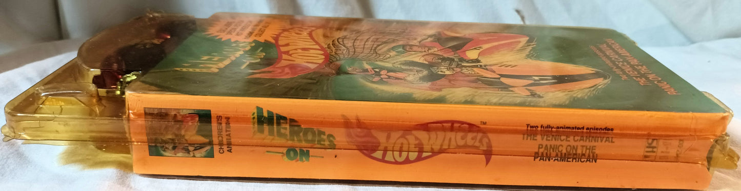 Heroes On Hot Wheels 2-Episode VHS w/ Purple VW Baja Bug Car 1991 - TulipStuff
