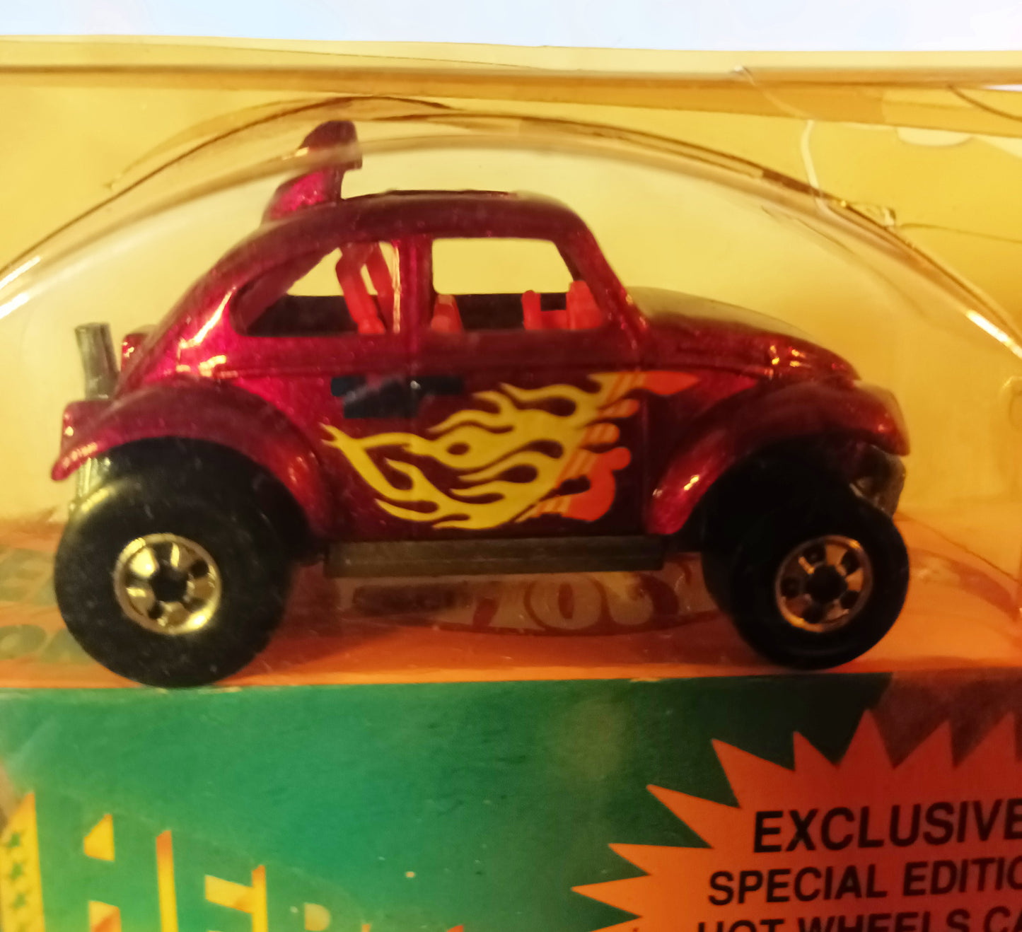 Heroes On Hot Wheels 2-Episode VHS w/ Purple VW Baja Bug Car 1991 - TulipStuff