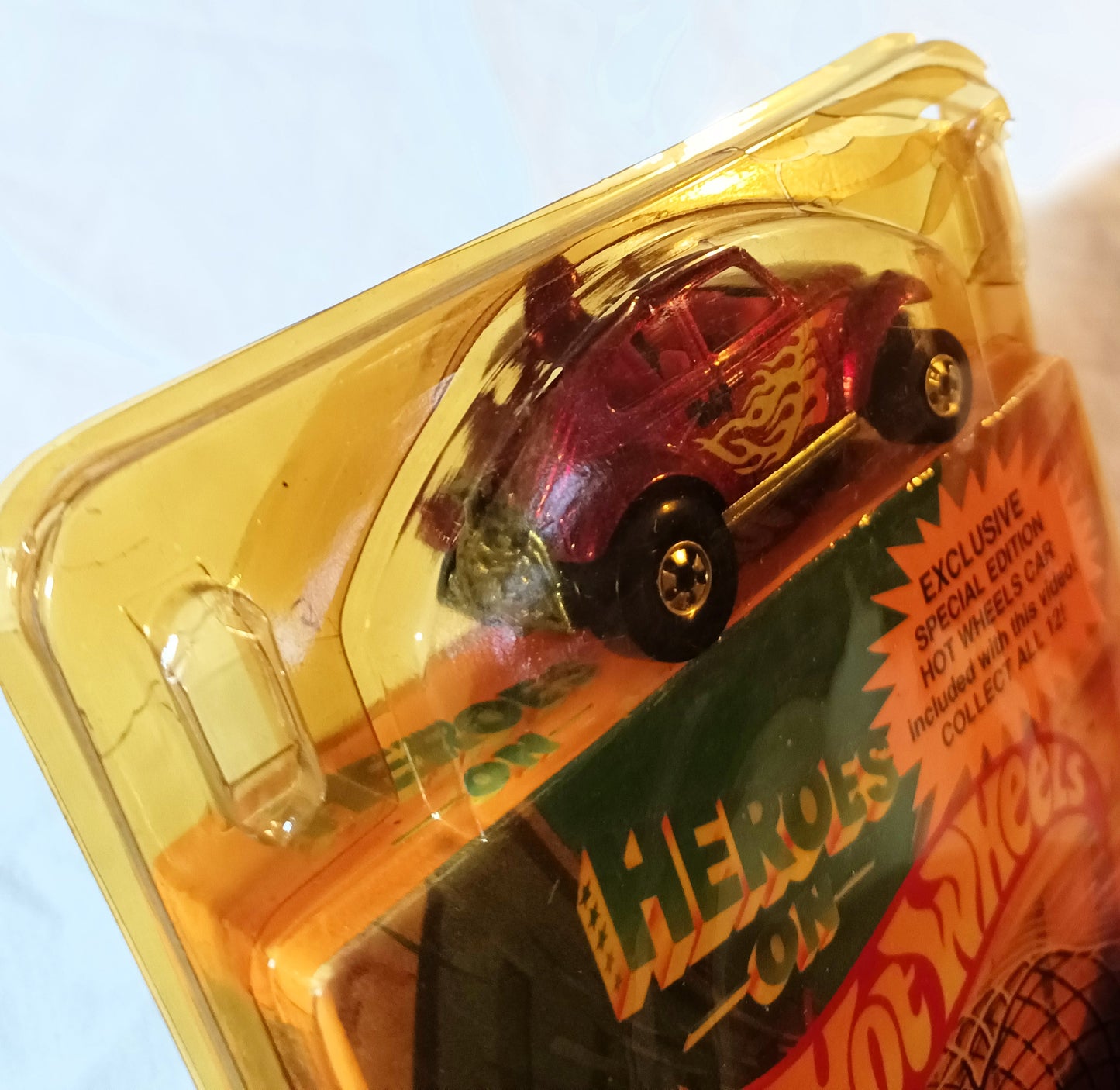 Heroes On Hot Wheels 2-Episode VHS w/ Purple VW Baja Bug Car 1991 - TulipStuff