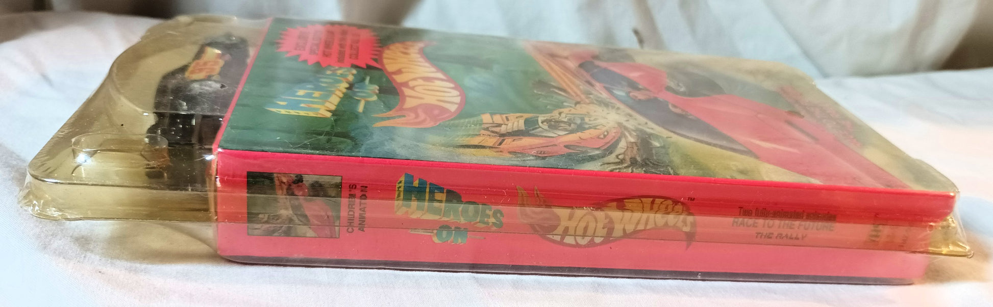 Heroes On Hot Wheels 2-Episode VHS with Porsche P-911 Car 1991 - TulipStuff