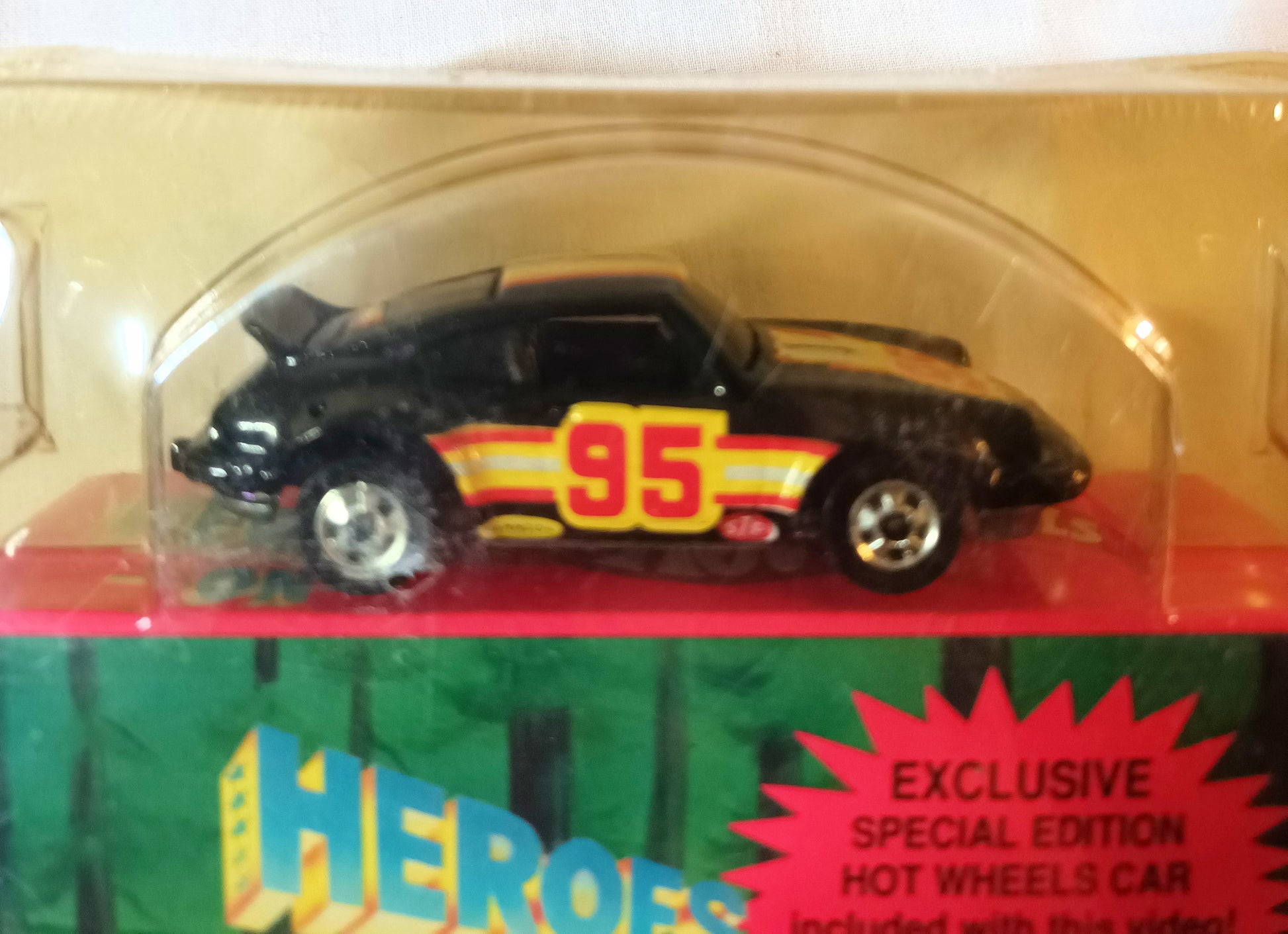Heroes On Hot Wheels 2-Episode VHS with Porsche P-911 Car 1991 - TulipStuff