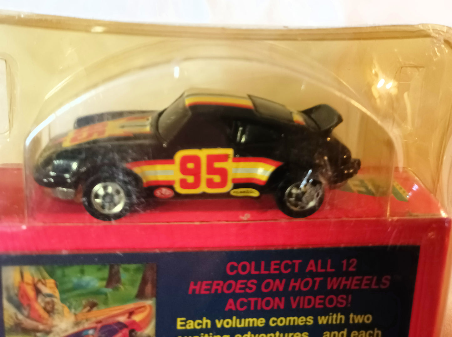 Heroes On Hot Wheels 2-Episode VHS with Porsche P-911 Car 1991 - TulipStuff