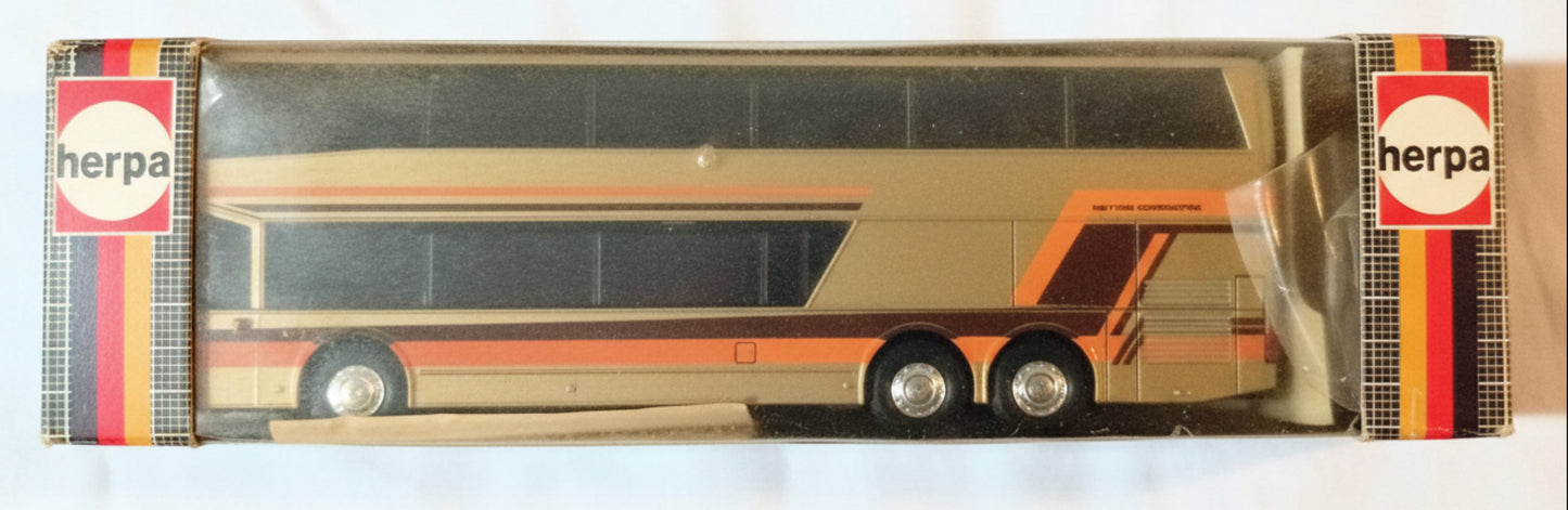 Herpa Setra Doppelstockbus S 228 DT Bus HO Scale West Germany 1987 - TulipStuff