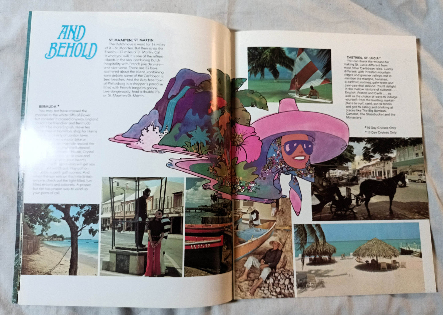 Holland America Cruises ss Veendam 1975 Caribbean Cruises from New York Brochure - Tuliptuff