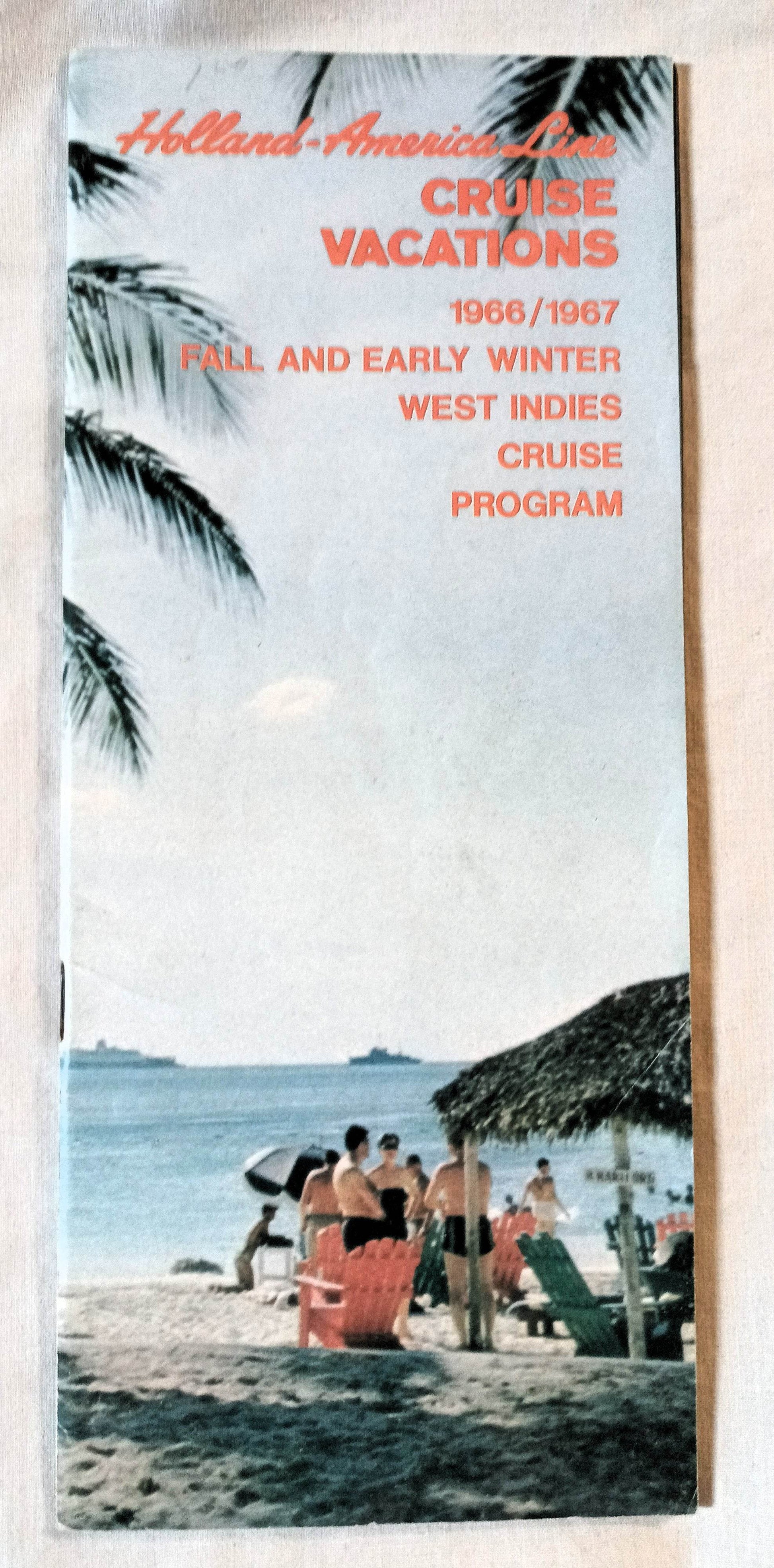 Holland America Fall/Winter 1966-67 West Indies Cruises Brochure - TulipStuff