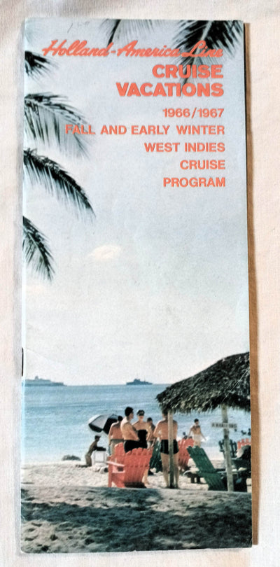 Holland America Fall/Winter 1966-67 West Indies Cruises Brochure - TulipStuff