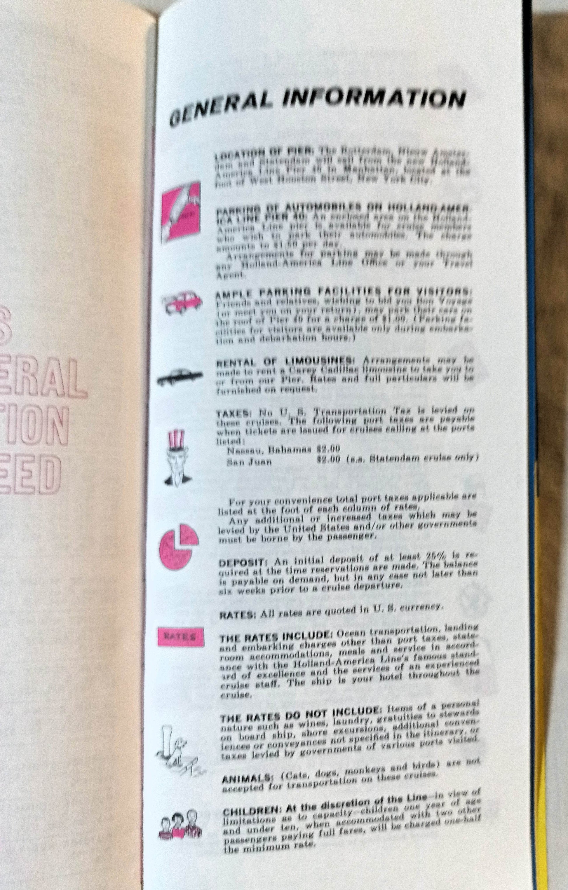 Holland America Fall/Winter 1966-67 West Indies Cruises Brochure - TulipStuff