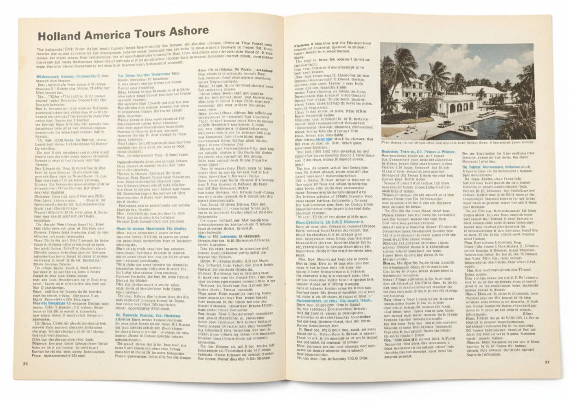 Holland America ss Nieuw Amsterdam 1972-73 West Indies Cruises Brochure - TulipStuff