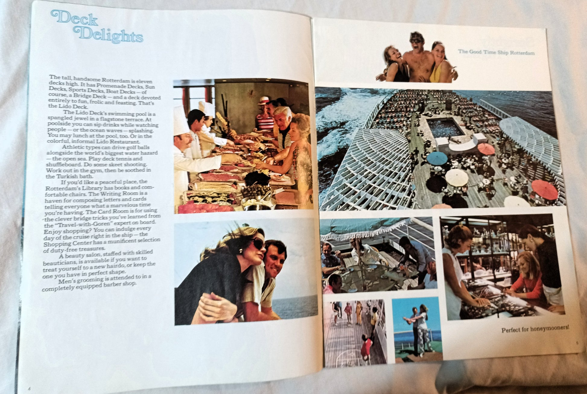 Holland America Cruises ss Rotterdam 1974 Nassau Bermuda Brochure - TulipStuff