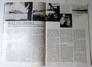 Holland America Cruises Islands In The Sun Onboard Magazine Rotterdam Nieuw Amsterdam Statendam 1973 - TulipStuff