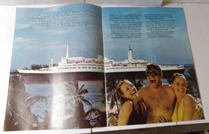 Holland America Cruises ss Rotterdam 1975 Nassau Bermuda Brochure - TulipStuff